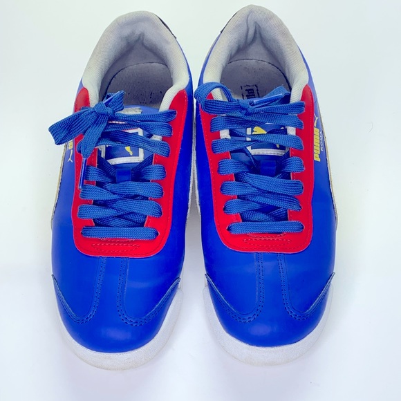 Puma Roma Primary RARE COLORWAY! Women's Size 7.5 Blue/Red and Yellow EUC! - Picture 4 of 10